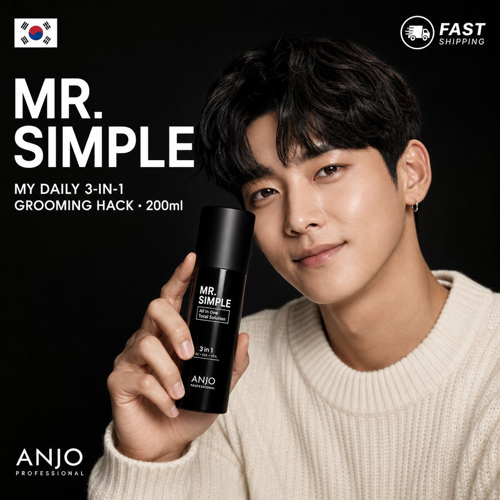 ANJO Mr. Simple All-in-One Total Solution 200ml, 3-in-1 daily grooming